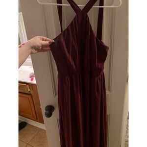 Size 4 burgundy maxi dress
